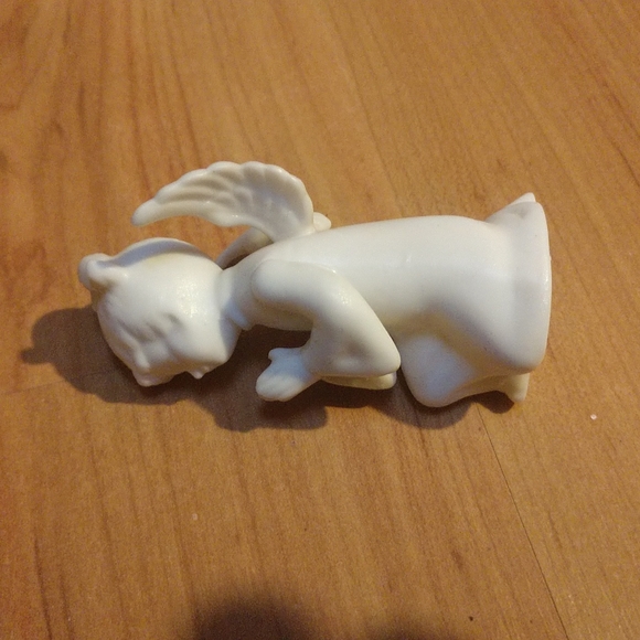 CR VINTAGE PORCELAIN BISQUE Angel Adoring & Adorable - Picture 4 of 6